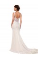 Lace & Stretch Crepe V-Neck Mermaid Ivory Sexy Wedding Dress Manchester