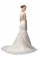 Tulle & Lace Illusion Neck Mermaid Ivory Wedding Dress Manchester