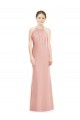 Soft Chiffon Halter Neck Mermaid Bliss Pink Bridesmaid Dress Manchester