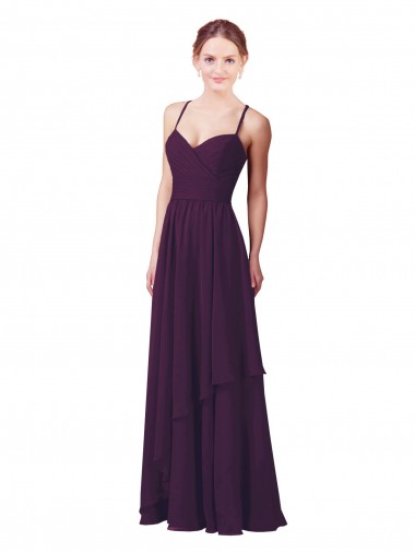 Chiffon Sweetheart Sheath Grape Bridesmaid Dress Manchester