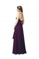 Chiffon Sweetheart Sheath Grape Bridesmaid Dress Manchester