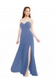 Soft Chiffon Strapless A-Line Windsor Blue Bridesmaid Dresses Manchester