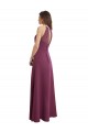 Chiffon High Neck Keyhole Back A-Line Bridesmaid Dress / Evening Gowns Manchester