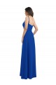 Soft Chiffon One Shoulder Low Back A-Line Royal Blue Bridesmaid Dress Manchester