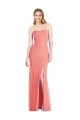 Soft Chiffon Strapless Trumpet Desert Rose Bridesmaid Dress Manchester