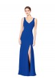 Chiffon Sweetheart Low Back Sheath Royal Blue Bridesmaid Dress / Evening Dress Manchester