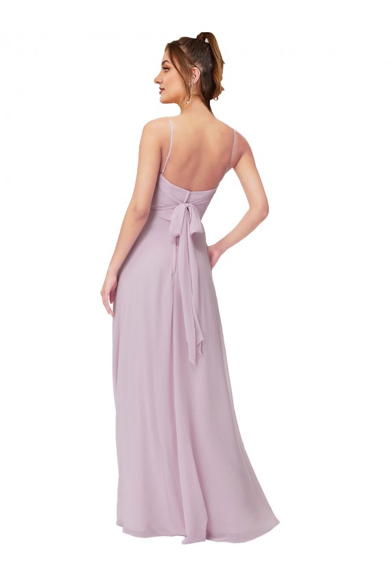 Soft Chiffon Sweetheart A-Line Pink Glow Bridesmaid Dress Manchester