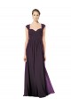 Soft Chiffon & Lace Sweetheart Keyhole Back A-Line Grape Formal Dress / Bridesmaid Dress Manchester