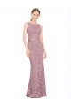 Lace Illusion Neck Mermaid Prom Dress / Bridesmaid Dress Manchester