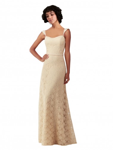 Lace Sweetheart A-Line Champagne Bridesmaid Dress Manchester