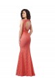 Lace V-Neck Open Back Mermaid Bridesmaid Dress Manchester