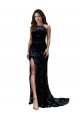 Lace High Neck Open Back Mermaid Black Black Tie Evening Gown / Prom Dress / Bridesmaid Dress Manchester