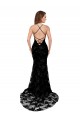 Lace High Neck Open Back Mermaid Black Black Tie Evening Gown / Prom Dress / Bridesmaid Dress Manchester