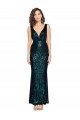 Sequin V-Neck Mermaid Dark Green Bridesmaid Dress / Evening Dress Manchester