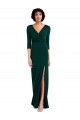 Spandex V-Neck V-Back Trumpet Dark Green Formal Evening Gown / Prom Dress / Bridesmaid Dress Manchester