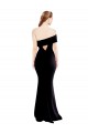 Stretch Crepe One Shoulder Keyhole Back Mermaid Black Formal Evening Gown / Prom Dress / Bridesmaid Dress Manchester