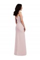 Stretch Crepe Spaghetti Straps V-Back Trumpet Formal Evening Gown / Prom Dress / Bridesmaid Dress Manchester