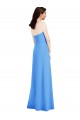 Stretch Crepe Strapless Low Back Trumpet Peacock Blue Semi Formal Evening Dress / Prom Dress / Bridesmaid Dress Manchester