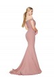 Stretch Crepe High Neck Mermaid Dusty Pink Formal Evening Gown / Prom Dress / Bridesmaid Dress Manchester