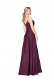 Stretch Crepe High Neck V-Back A-Line Wild Berry Formal Evening Gown / Prom Dress / Bridesmaid Dress Manchester