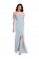 Stretch Crepe Strapless Low Back Trumpet Light Sky Blue Bridesmaid Dress / Formal Dress Manchester