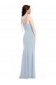 Stretch Crepe Strapless Low Back Trumpet Light Sky Blue Bridesmaid Dress / Formal Dress Manchester