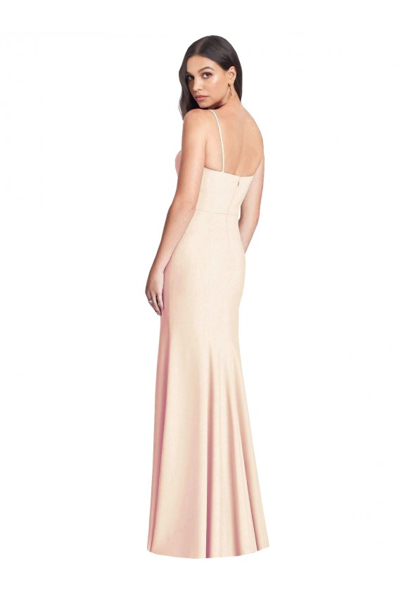 Stretch Crepe Sweetheart Trumpet Nude Semi Formal Evening Dress / Prom Dress / Bridesmaid Dress Manchester