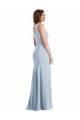 Stretch Crepe One Shoulder Trumpet Light Sky Blue Formal Evening Gown / Prom Dress / Bridesmaid Dress Manchester