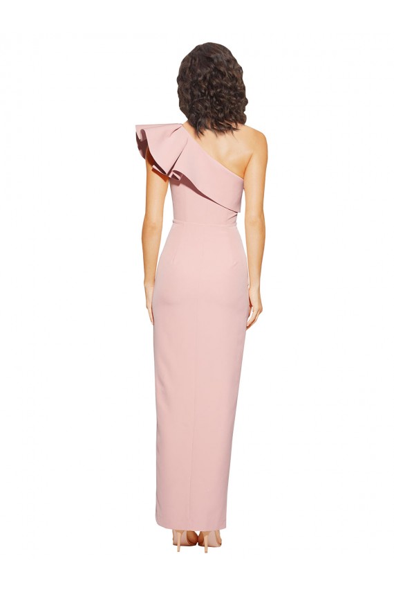 Stretch Crepe One Shoulder Sheath Mauve Formal Evening Gown / Prom Dress / Bridesmaid Dress Manchester