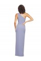 Stretch Crepe One Shoulder Sheath Smoke Blue Formal Evening Gown / Prom Dress / Bridesmaid Dress Manchester