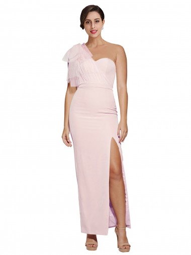 Stretch Crepe Sweetheart Low Back Sheath Pink Formal Evening Gown / Prom Dress / Bridesmaid Dress Manchester