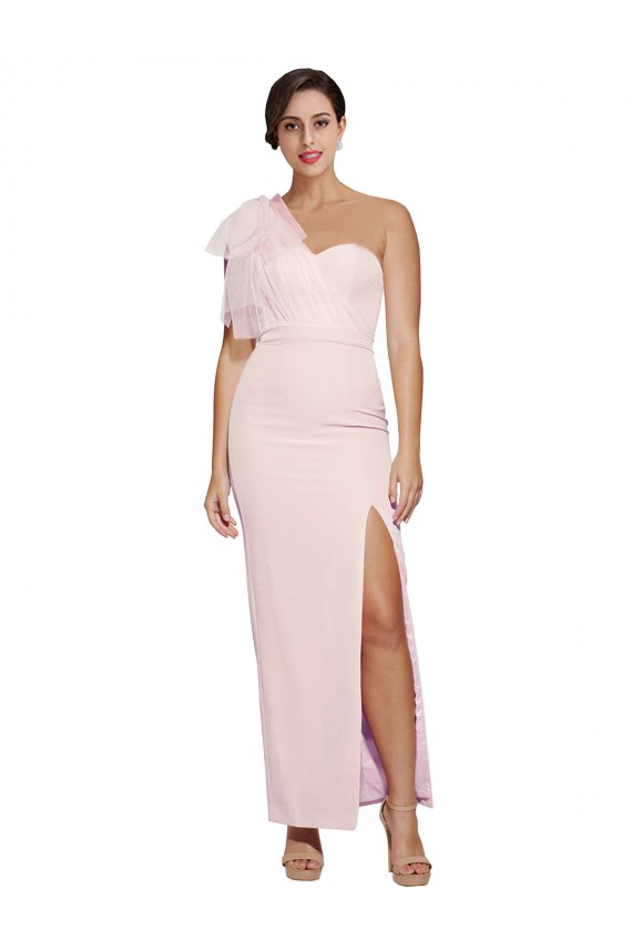 Stretch Crepe Sweetheart Low Back Sheath Pink Formal Evening Gown / Prom Dress / Bridesmaid Dress Manchester