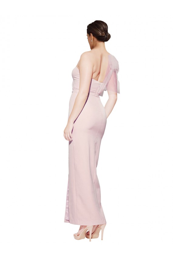 Stretch Crepe Sweetheart Low Back Sheath Pink Formal Evening Gown / Prom Dress / Bridesmaid Dress Manchester